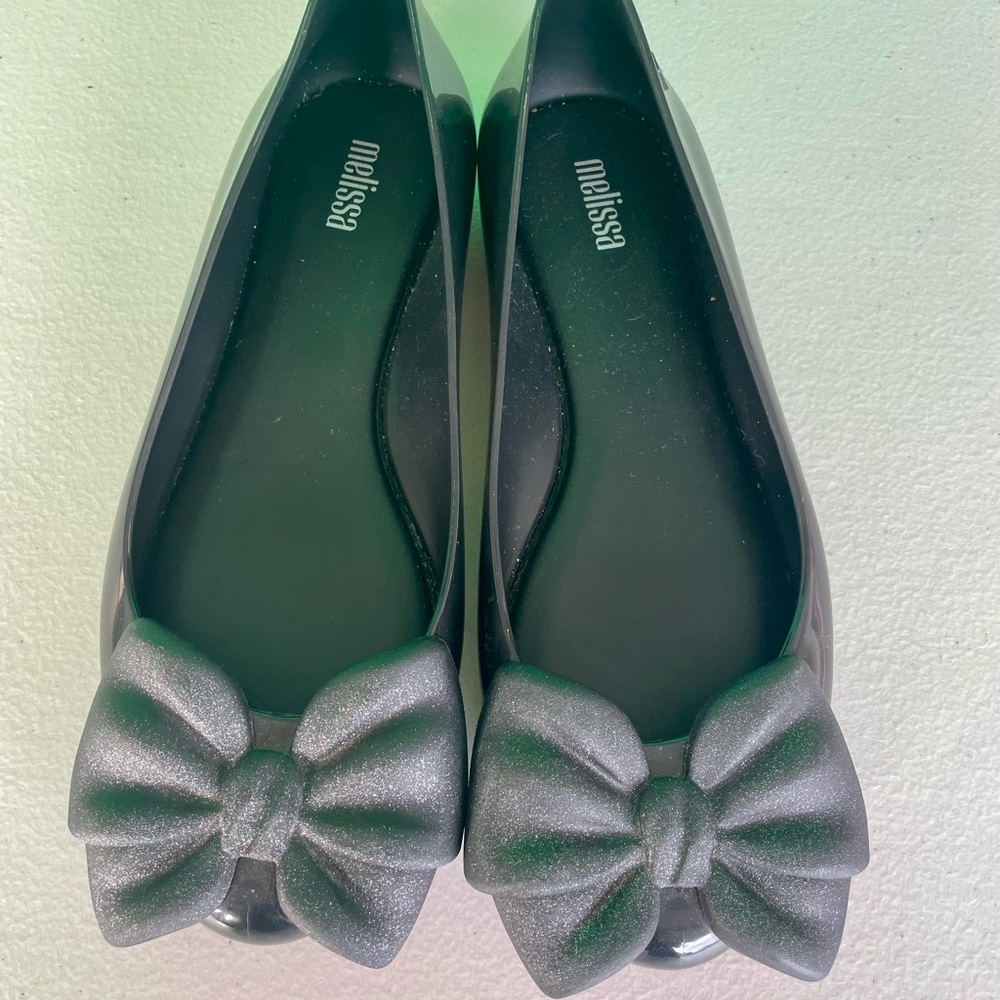 Melissa Womens Sweet Love Soft Bow Ballerina Shoes